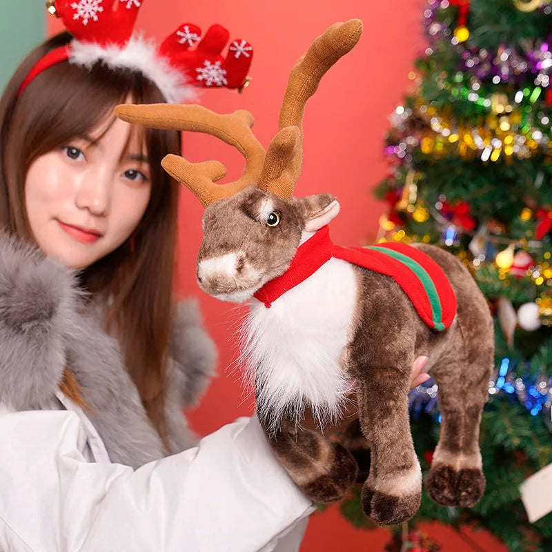 Sevair Deco Christmas Reindeer Stuffed Animal 13
