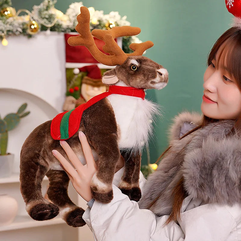 Sevair Deco Christmas Reindeer Stuffed Animal 14