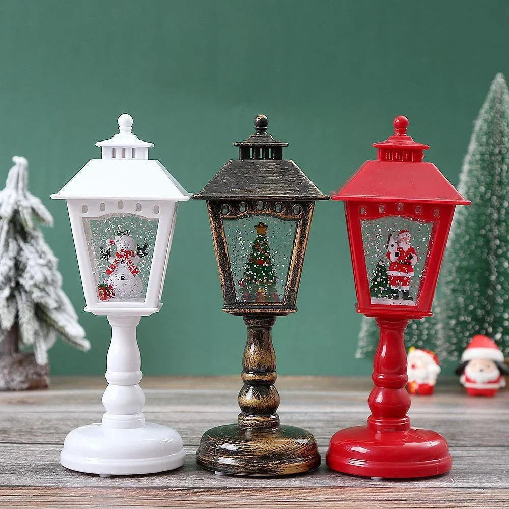 Sevair Deco Christmas Snow Lanterns with Music 7