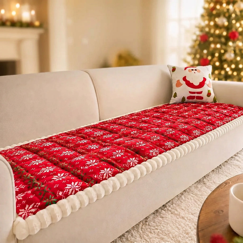 Sevair Deco Christmas Sofa Pad Cover