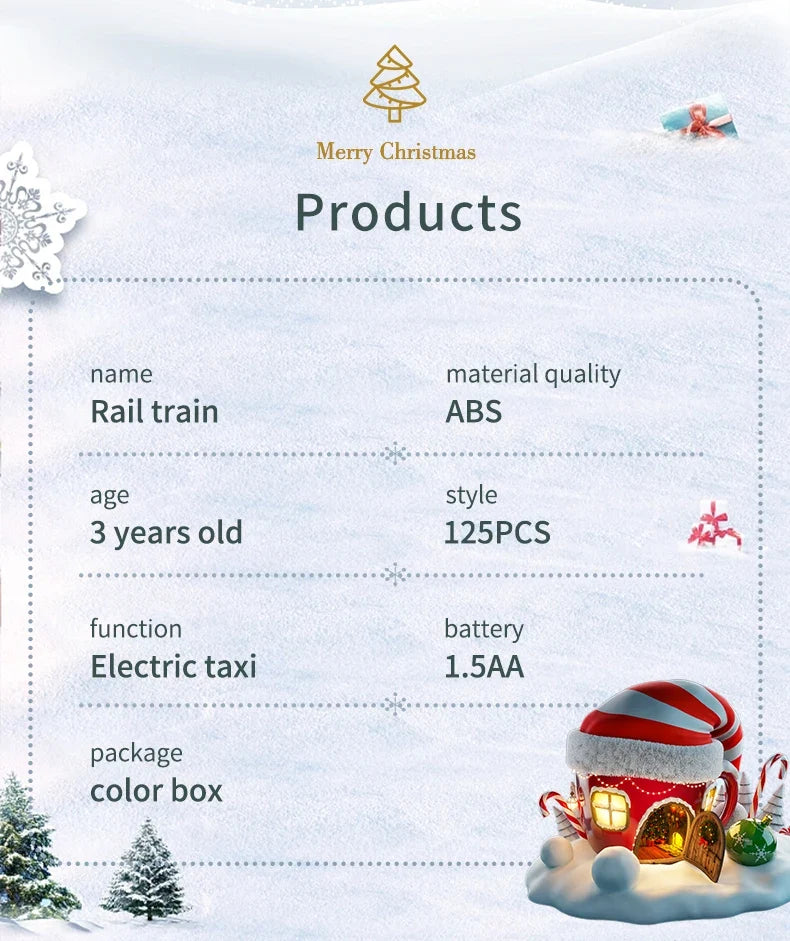 Sevair Deco Christmas Train Track Set 22