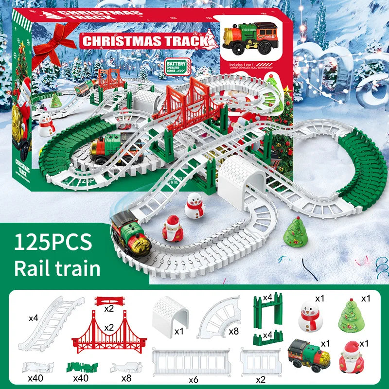 Sevair Deco Christmas Train Track Set 3