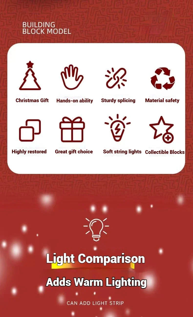 Sevair Deco Christmas Tree Building Set with LED Lights 10