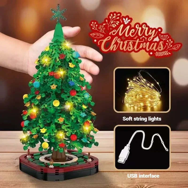 Sevair Deco Christmas Tree Building Set with LED Lights 2