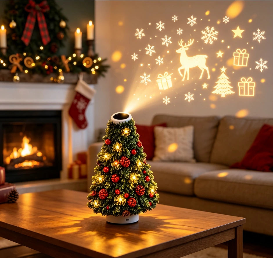Sevair Deco Christmas Tree Projector for Holiday Glow hero