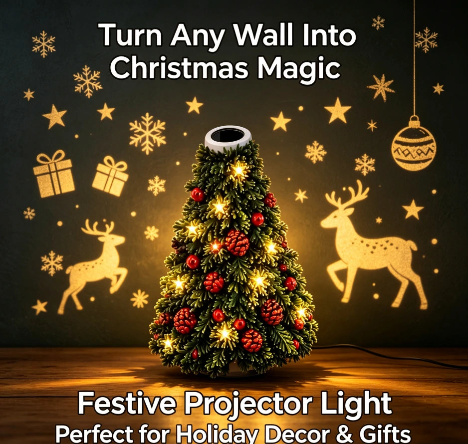 Sevair Deco Christmas Tree Projector for Holiday Glow holiday display