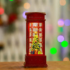 Sevair Deco Christmas Water Lantern with Swirling Glitter tree detail
