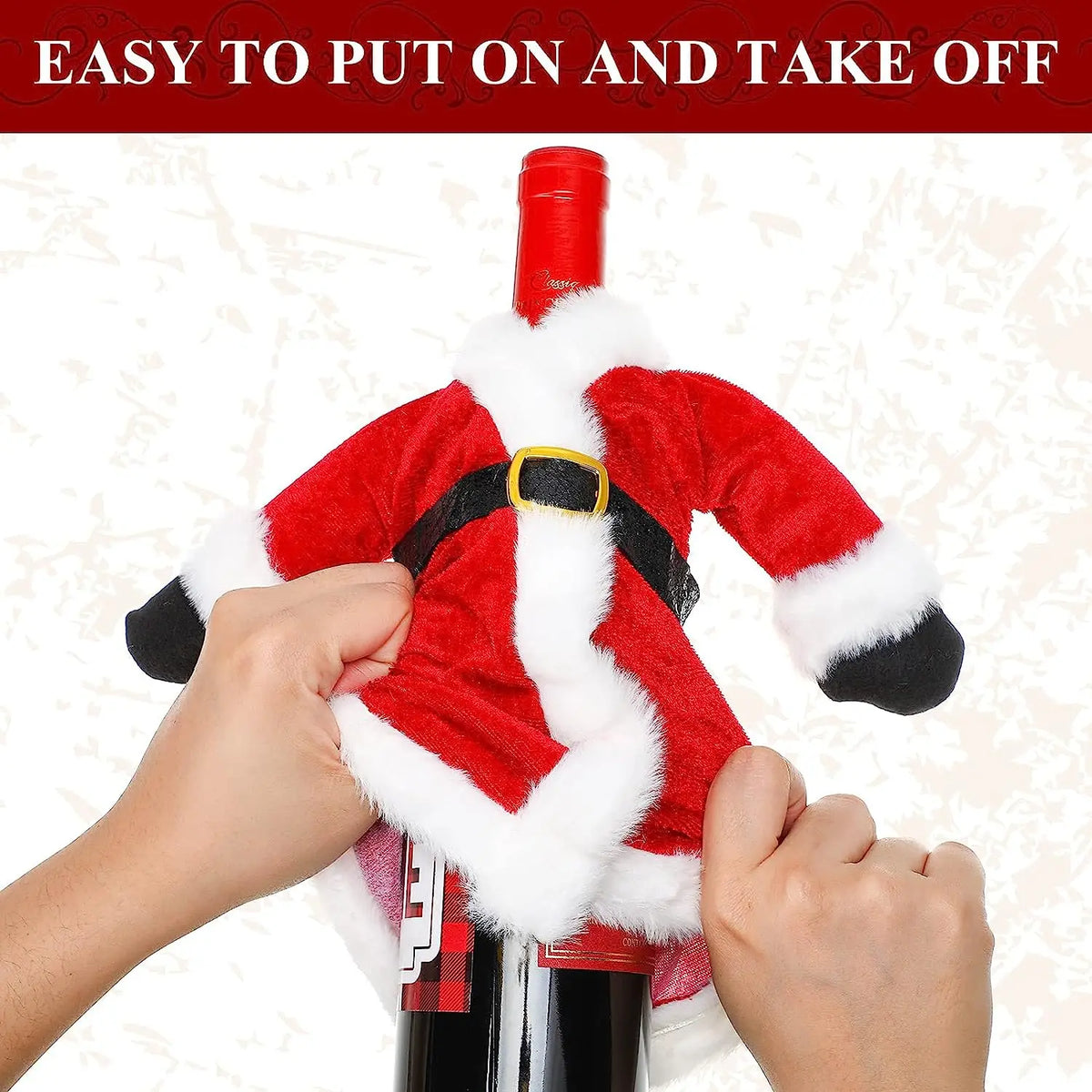 Sevair Deco Christmas Wine Bottle Covers 12