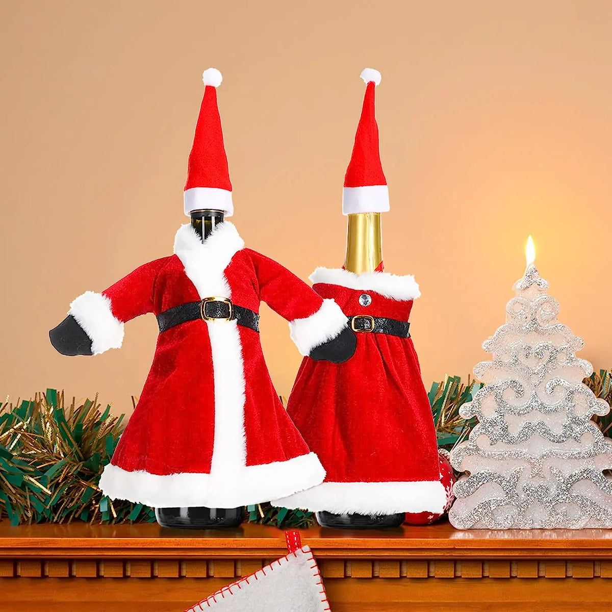 Sevair Deco Christmas Wine Bottle Covers 14