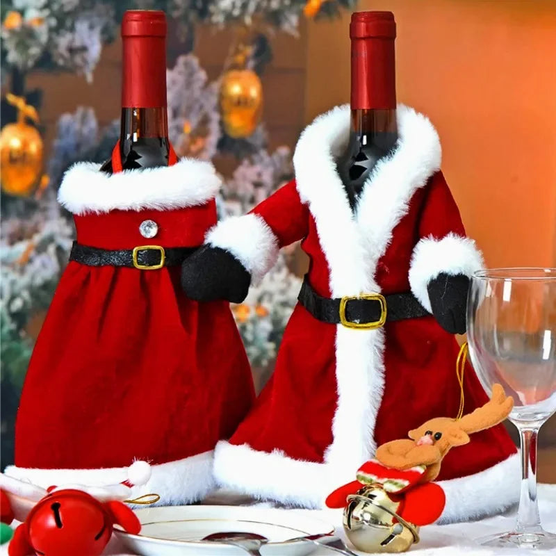 Sevair Deco Christmas Wine Bottle Covers 2