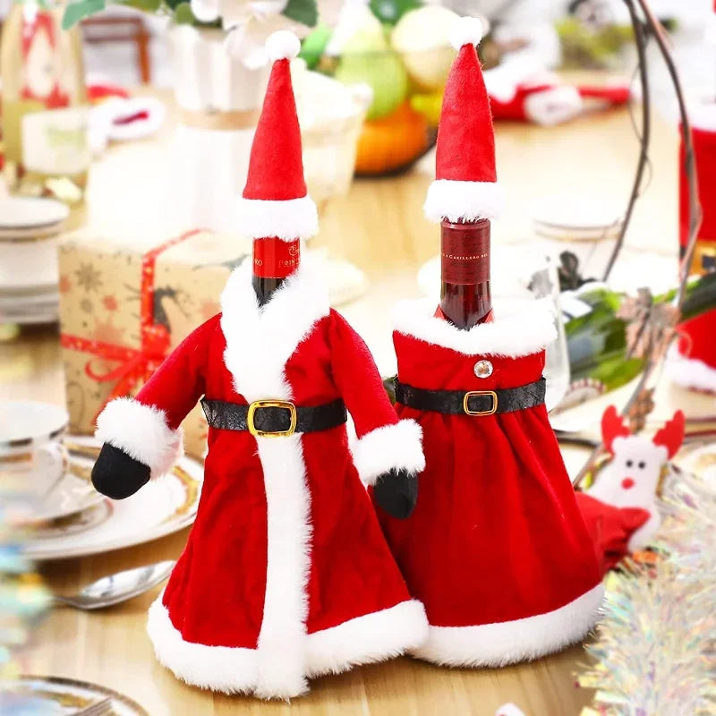Sevair Deco Christmas Wine Bottle Covers 3