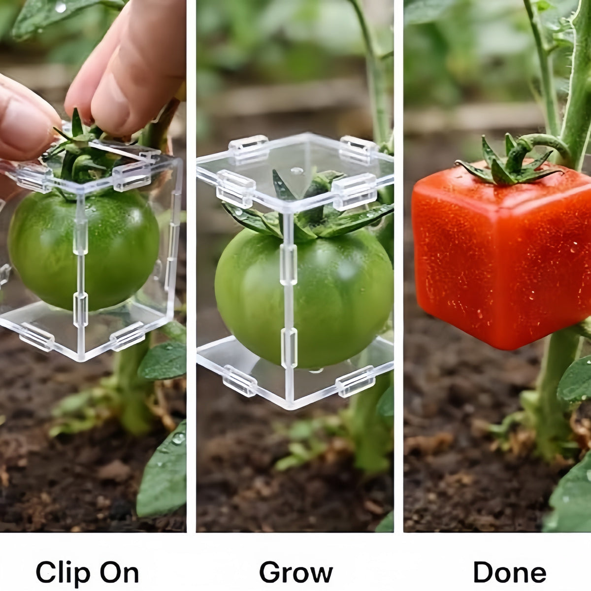 Sevair Deco Cube Fruit Shaping Mold for Gardens 2