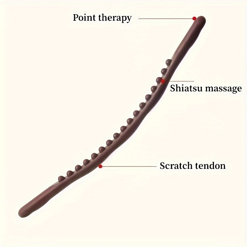 Sevair Deco Curved Back Massage Stick with Rolling Beads 7