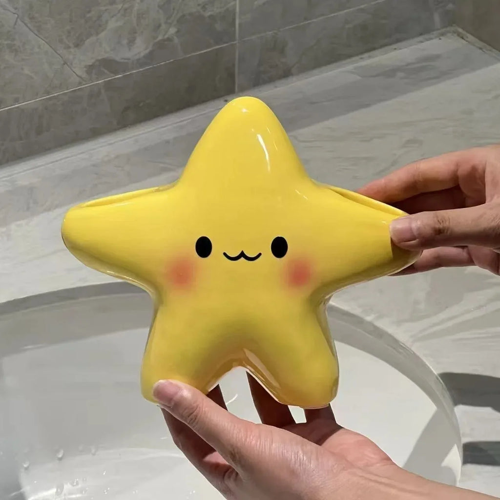 Sevair Deco cute star toothbrush holder front view