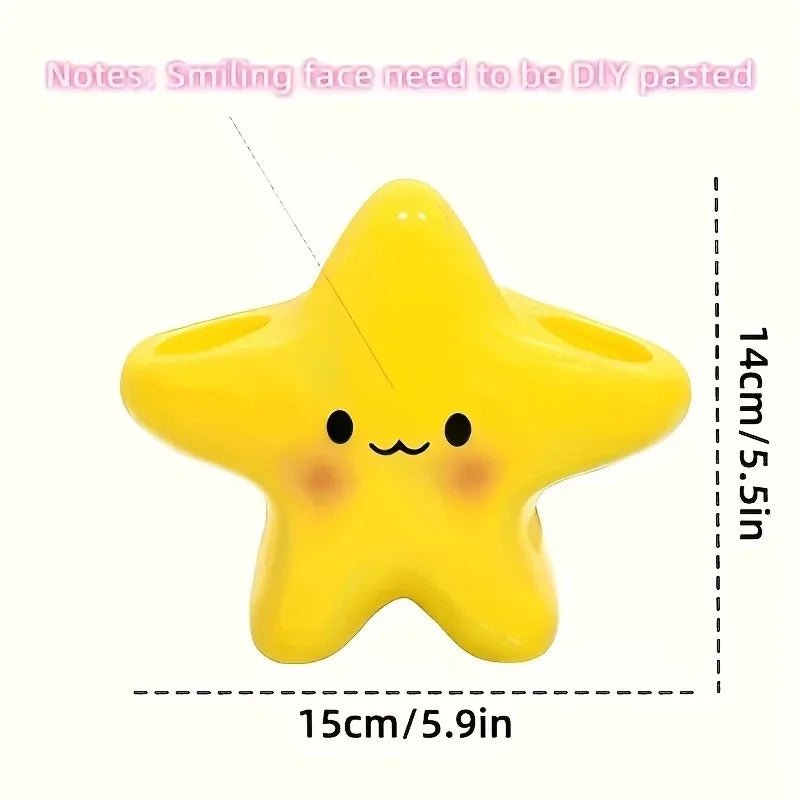 Sevair Deco cute star toothbrush holder size guide
