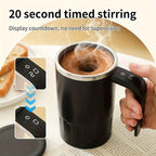 Sevair Deco Digital Self-Stirring Mug for Coffee black timer