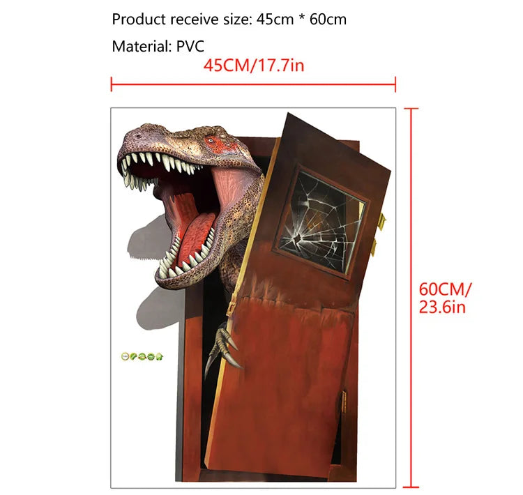 Sevair Deco Dinosaur Breakout Wall Decal 8
