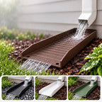 Sevair Deco Downspout Splash Block with Ground Stakes 1