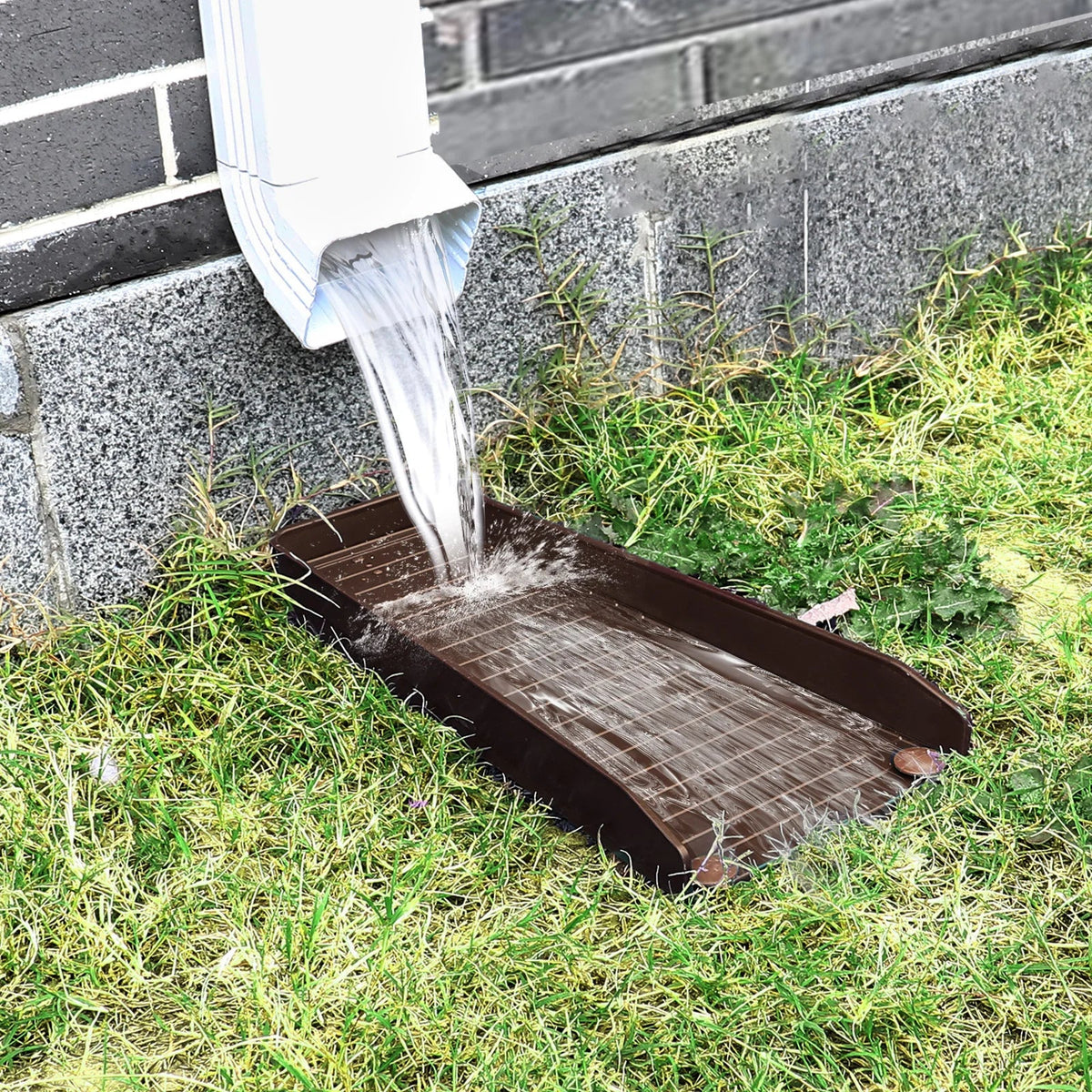 Sevair Deco Downspout Splash Block with Ground Stakes 2