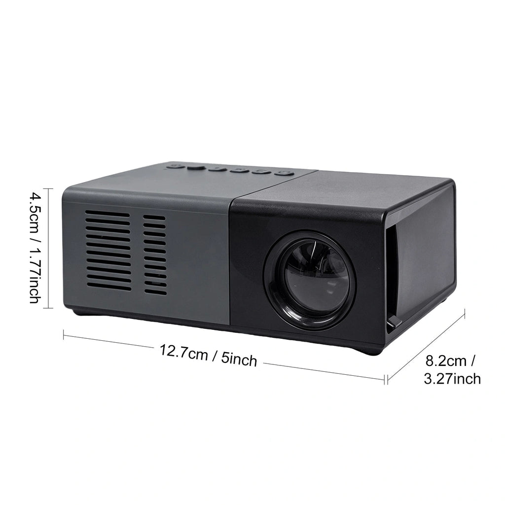 Sevair Deco Dream J9 Mini Projector for Movie Nights dimensions