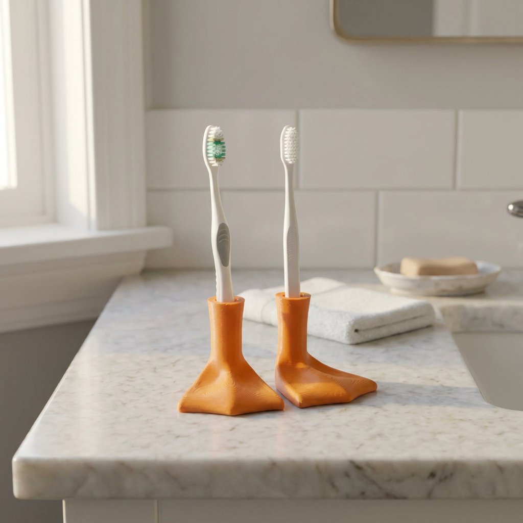 Sevair Deco Duck Feet Toothbrush Holder 4