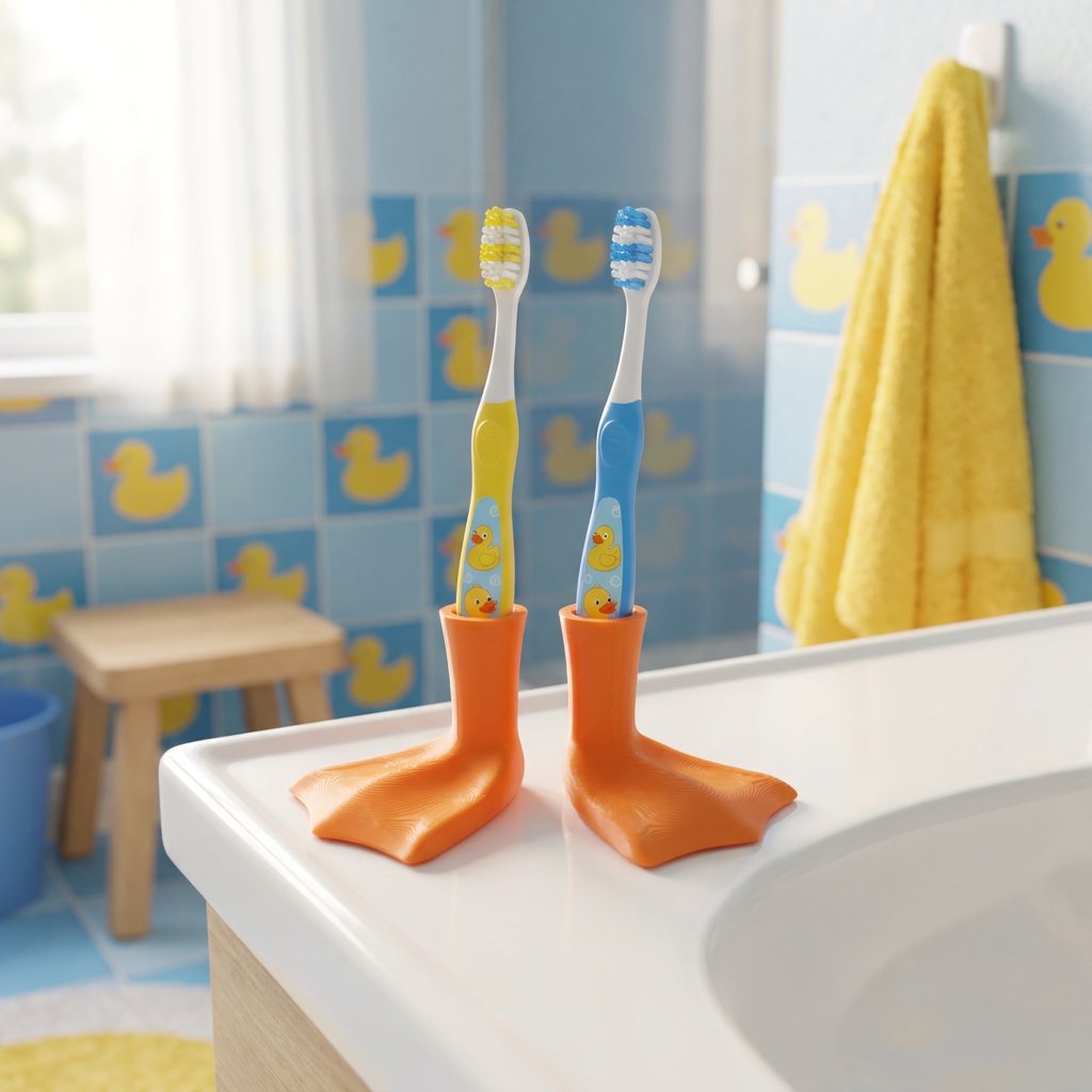 Sevair Deco Duck Feet Toothbrush Holder 5