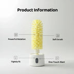 Sevair Deco Electric Cup Scrubber for Sink Side Cleaning brush features