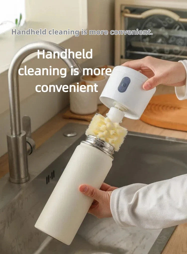 Sevair Deco Electric Cup Scrubber for Sink Side Cleaning handheld use