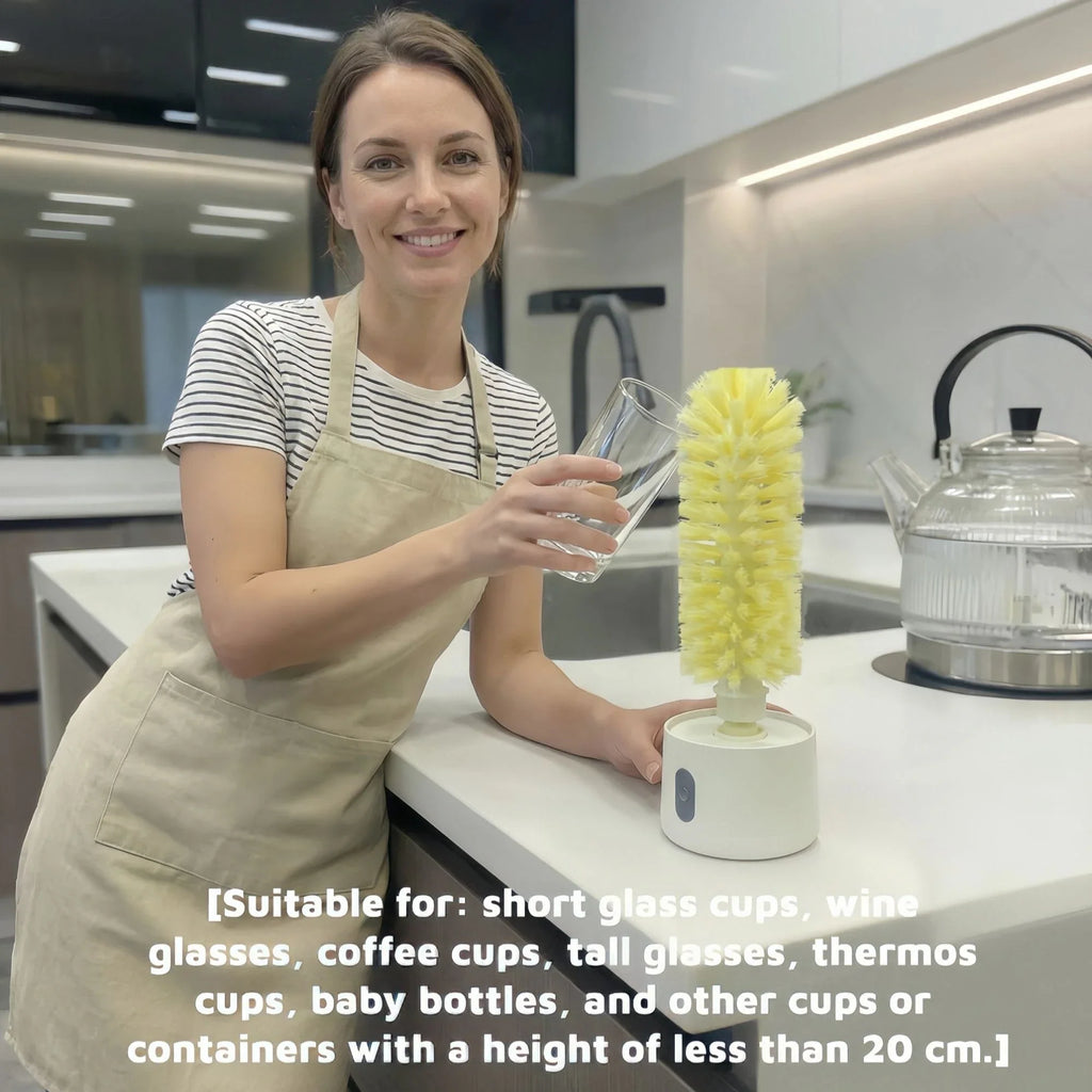Sevair Deco Electric Cup Scrubber for Sink Side Cleaning kitchen demo