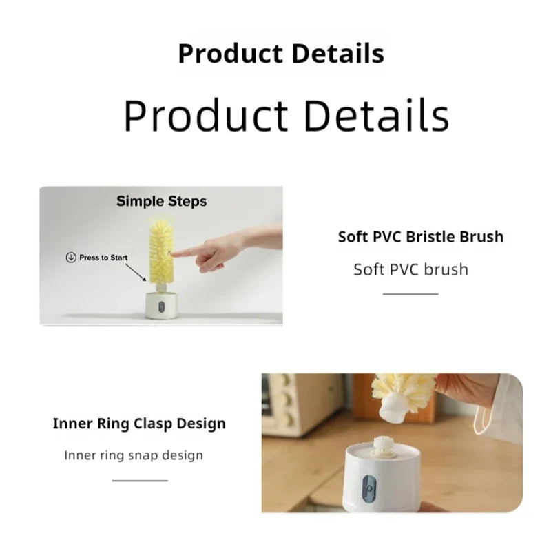 Sevair Deco Electric Cup Scrubber for Sink Side Cleaning product details
