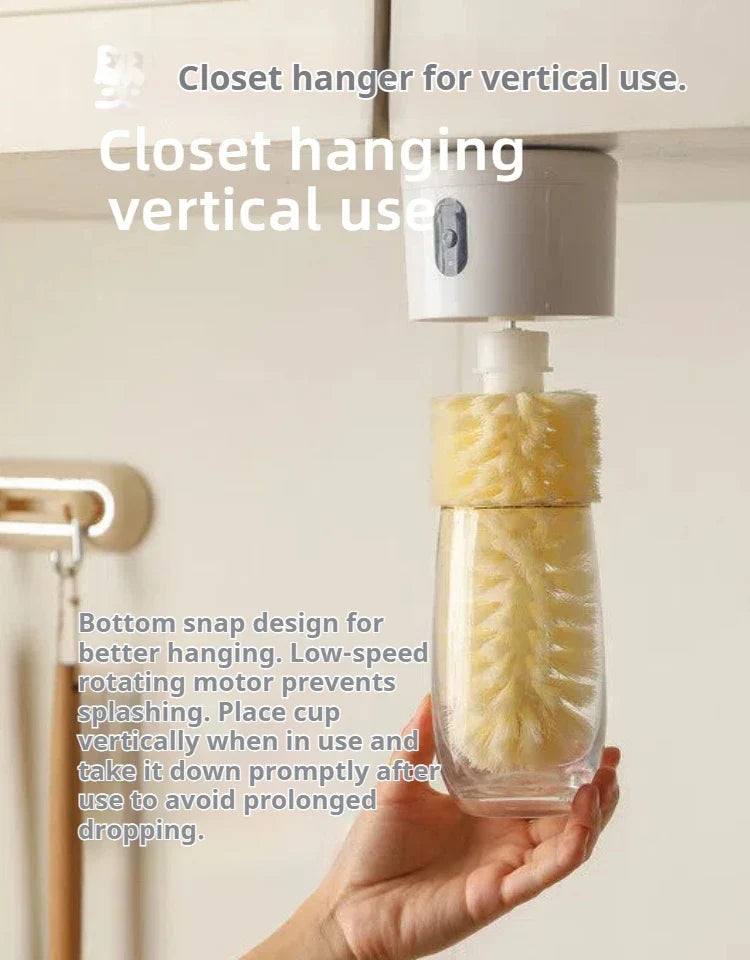 Sevair Deco Electric Cup Scrubber for Sink Side Cleaning vertical use