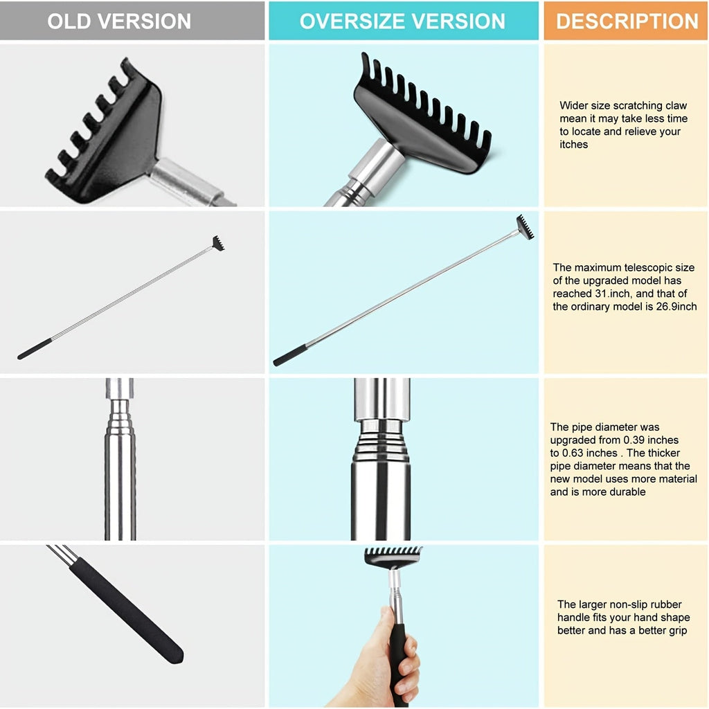 Sevair Deco Extendable Stainless Steel Back Scratcher 9