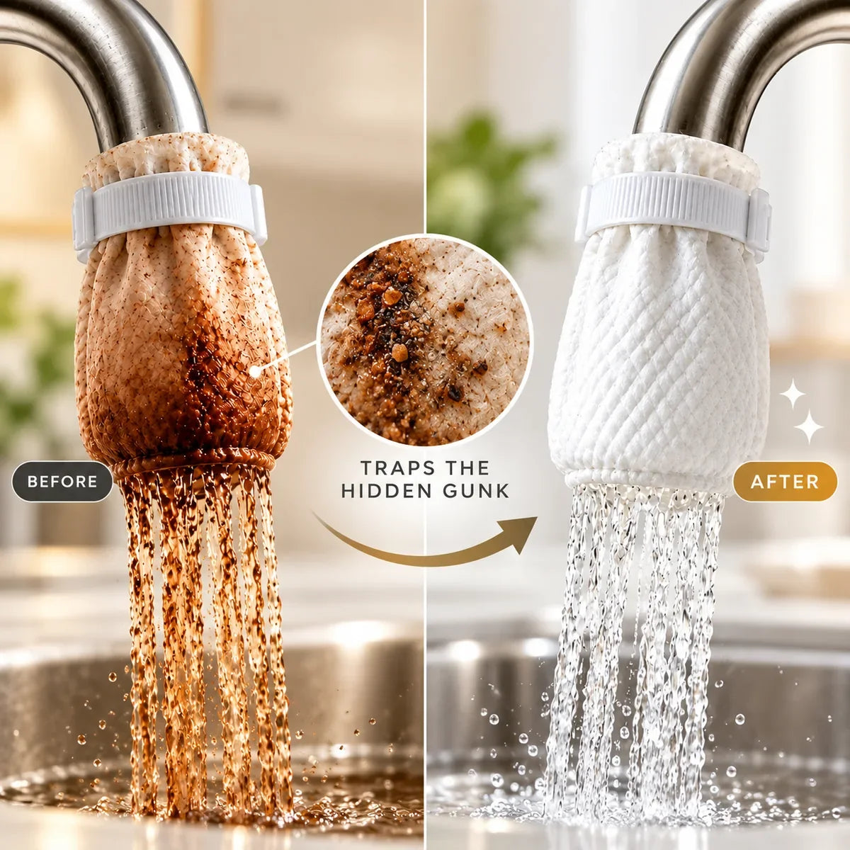 Sevair Deco Faucet Filter Bags for Sink Sediment 2