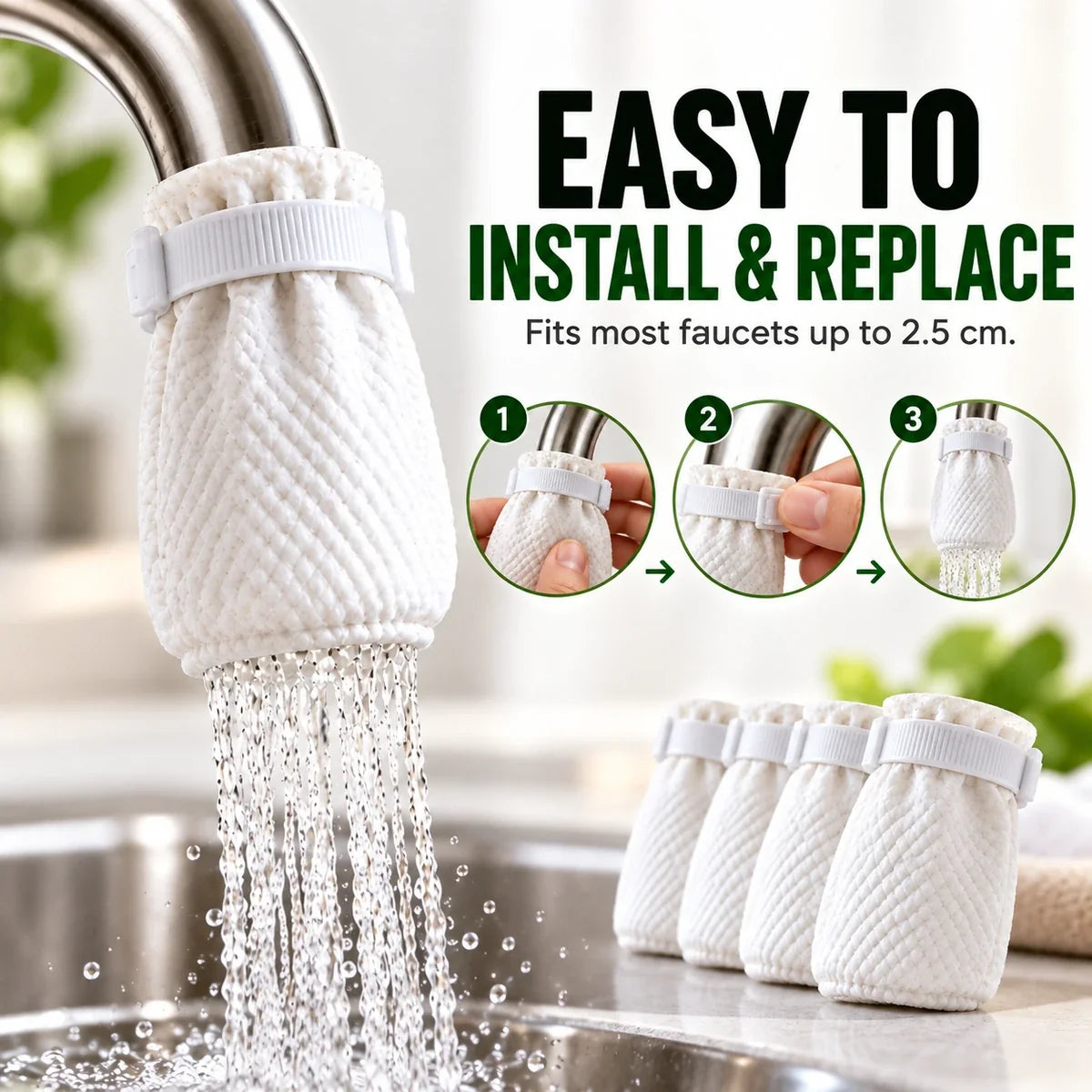 Sevair Deco Faucet Filter Bags for Sink Sediment 3