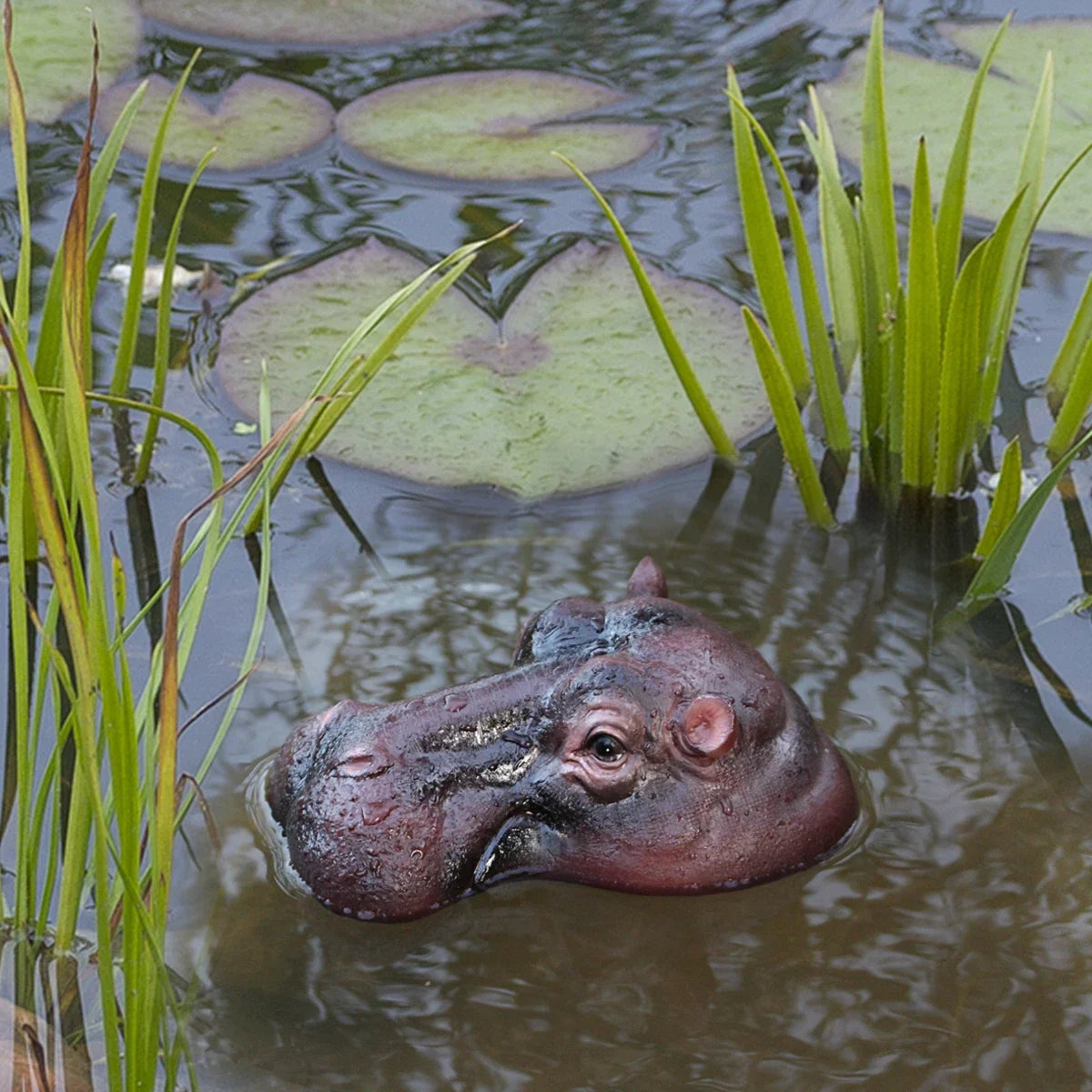 Sevair Deco Floating Hippo Pond Decor 13