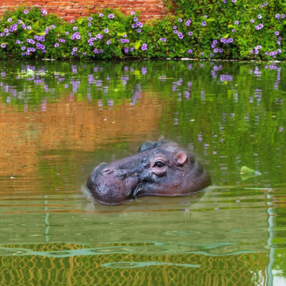 Sevair Deco Floating Hippo Pond Decor 14