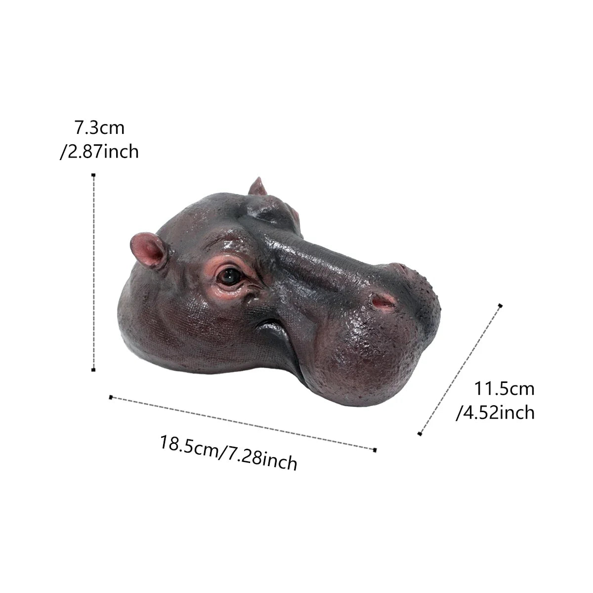 Sevair Deco Floating Hippo Pond Decor 4