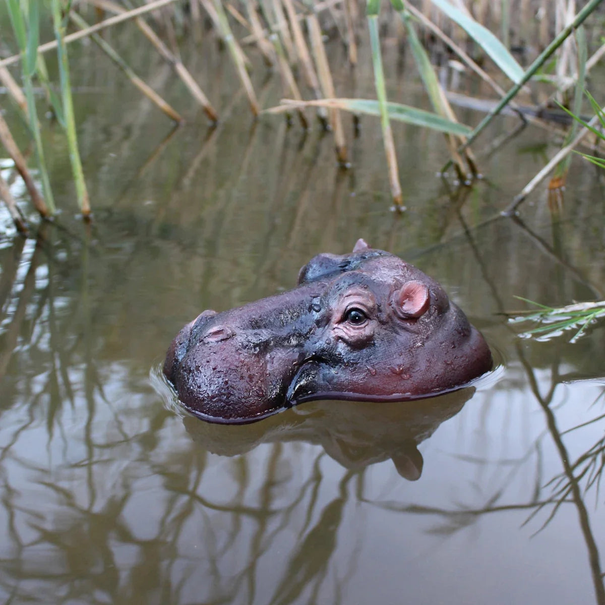 Sevair Deco Floating Hippo Pond Decor 7