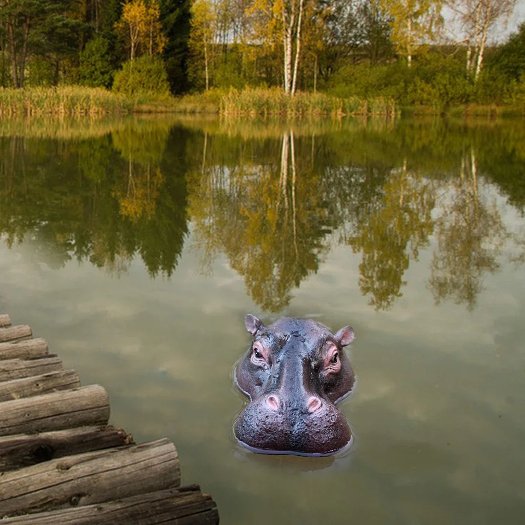 Sevair Deco Floating Hippo Pond Decor 8