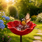 Sevair Deco Flower Bird Feeder Water Station 1