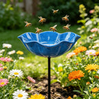 Sevair Deco Flower Bird Feeder Water Station 5