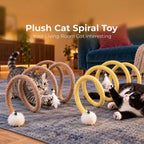 Sevair Deco Foldable Plush Cat Spiral Toy 2