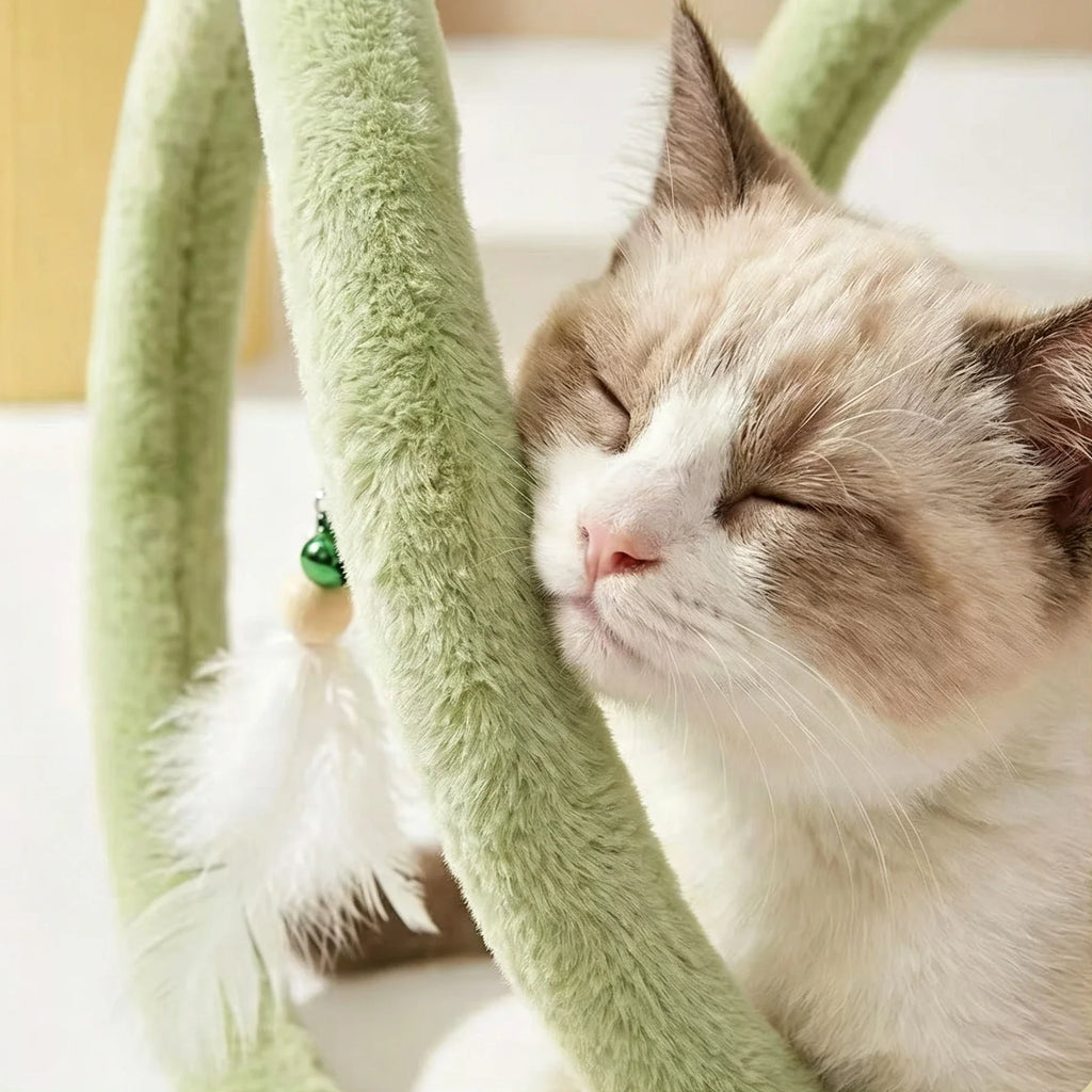 Sevair Deco Foldable Plush Cat Spiral Toy 4