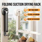 Sevair Deco Foldable Suction Wall-Mounted Drying Rack folding design