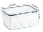 Sevair Deco Fresh Produce Containers with Strainers 11