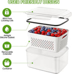 Sevair Deco Fresh Produce Containers with Strainers 9