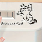 Sevair Deco Funny Cat Toilet Sticker 3
