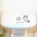 Sevair Deco Funny Cat Toilet Sticker 5