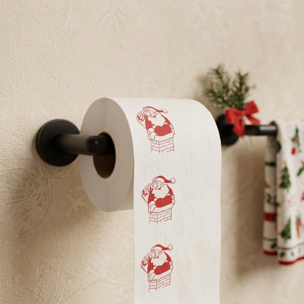 Sevair Deco Funny Christmas Toilet Paper 1