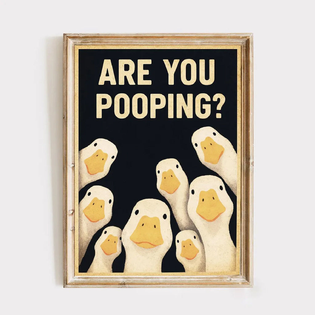 Sevair Deco Funny Goose Bathroom Wall Art 6